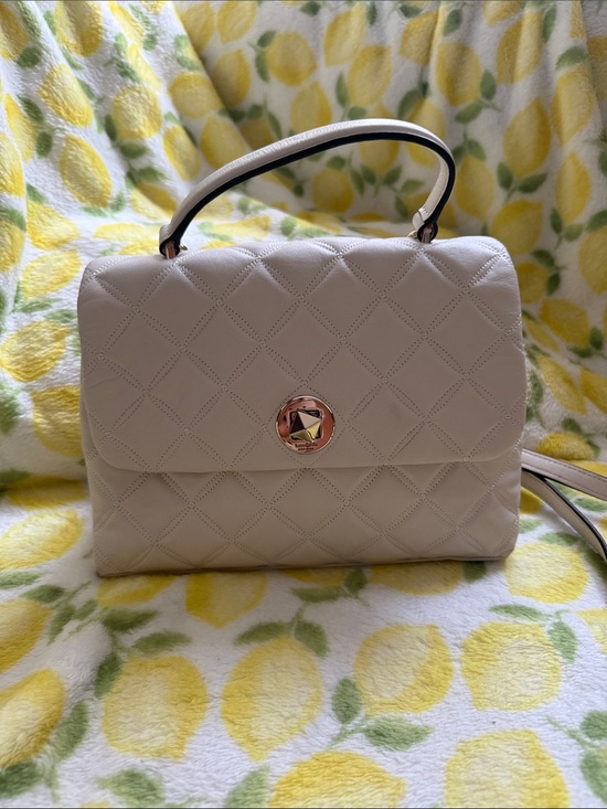 kate spade Handbags - Kate Spade Quilted Top-Handle Satchel in Cream